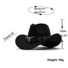 Classic Simple Women Men Wool Western Cowboy Hat Women Men's Western Cowboy Unisex Hat Gentleman Wide Brim Hat Dad Cowgirl Hats Cowgirl Hats With Wide Belt by Stevvex