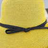 Classic Style Straw Hat Women Foldable Traveling Summer Women's Big Sun Hat Vintage Design Wide Side Straw Hat Female Summer Beach Hat Holiday Party Cap 56-58CM by Stevvex