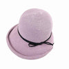 Classic Style Straw Hat Women Foldable Traveling Summer Women's Big Sun Hat Vintage Design Wide Side Straw Hat Female Summer Beach Hat Holiday Party Cap 56-58CM by Stevvex