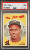 Graded 1959 Topps Bob Roberto Clemente #478 Baseball Card PSA 2 Good