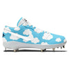 "Cloudy" Jordan 1 Retro Cleats by Stadium Custom Kicks
