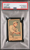 Graded 1921 W551 Ty Cobb Hand Cut Baseball Tobacco Card PSA AA Authentic Altered