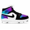"Color Shift" Jordan 1 Retro Cleats by Stadium Custom Kicks