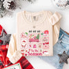 Comfort Colors Long Sleeve Ho Ho Ho Tis The Season Christmas Shirt by Adorb Custom Tees