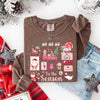 Comfort Colors Long Sleeve Ho Ho Ho Tis The Season Christmas Shirt by Adorb Custom Tees