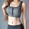 Comfortable High Quality Women's Zipper Sports Bras Plus Size 2XL Wirefree Padded Push Up Tops Lady Girls Breathable Fitness Run Gym Yoga Vest by Stevvex