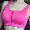 Comfortable High Quality Women's Zipper Sports Bras Plus Size 2XL Wirefree Padded Push Up Tops Lady Girls Breathable Fitness Run Gym Yoga Vest by Stevvex