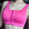 Comfortable High Quality Women's Zipper Sports Bras Plus Size 2XL Wirefree Padded Push Up Tops Lady Girls Breathable Fitness Run Gym Yoga Vest by Stevvex