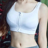 Comfortable High Quality Women's Zipper Sports Bras Plus Size 2XL Wirefree Padded Push Up Tops Lady Girls Breathable Fitness Run Gym Yoga Vest by Stevvex