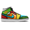 "Comic Book" Jordan 1 Mid Shoes by Stadium Custom Kicks