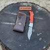 Handmade Damascus Steel Folding Knife – 4 Premium Handle Variations by JW SteelCrafts
