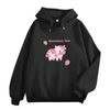 Cool Cow Print Hoodie Strawberry Casual Pullover Oversized Sweatshirt Pullover Sweatshirts for Women Cute Strawberry Cow Print Hoodie Casual Top Aesthetic Clothes For Women Funny Hoodies by Stevvex