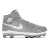 "Cool Grey" Jordan 1 Retro MCS Cleats by Stadium Custom Kicks