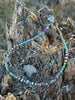 Corrugated Silver Pearl and Jasper Barrel Bead Necklace by Wild Junkie