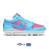 "Cotton Candy Paisley" Jordan 1 Retro Cleats