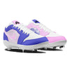 "Cotton Candy Paisley Mismatch" Jordan 1 Retro Cleats by Stadium Custom Kicks