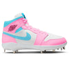 "Cotton Candy" Jordan 1 Retro Cleats by Stadium Custom Kicks