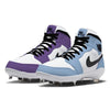 "Court Blue Mismatch" Jordan 1 Retro Cleats by Stadium Custom Kicks