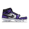 "Court Purple Cartoon" Jordan 1 Kids' Multisport Cleats by Stadium Custom Kicks