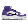 "Court Purple" Nike Alpha Huarache Elite 3 Mid Cleats by Stadium Custom Kicks