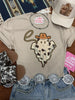 Cowboy Ghost Sequin Patch Tee by Wild Junkie