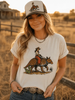 Cowboy Riding Armadillo Graphic Tee by Wild Junkie