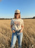 Cowgirl Barbed Wire Bow Graphic Tee by Wild Junkie