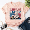 Sleepy Joe Lager 4th of July Shirt – Funny Biden Beer Tee for Independence Day by Adorb Custom Tees