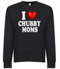 I Love Chubby Moms I Heart Mothers Funny Graphic Tee Shirt by MyWackyTees