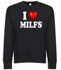 I Love Milfs I Heart Moms Id Like To Adult Humor Funny Graphic Tee Shirt by MyWackyTees