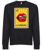 La Chingona Licking Lips Loteria Mexican Bingo Style Funny Graphic Tee Shirt by MyWackyTees
