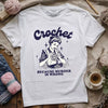 Crochet Not Murder T-shirt by YarnMerch