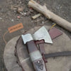 Viking Bearded Axe with Norse Engraved Blade and Leather Sheath by JW SteelCrafts