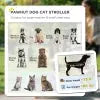 One-Click Foldable Stroller for Large Medium Small Dogs, Pet, Cats with Storage by Furr Baby Gifts