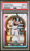 Graded 2023 Topps Bowman Corbin Carroll #ROYF1 Rookie RC Baseball Card PSA 8 Near Mint