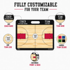 Custom High School Basketball Coaching Board 15.7 x 12.6 in (Magnetic) by Hoopsbasket.com