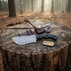 Custom Handmade - 12.Inches Beautiful Full Damascus Tracker knife by JW SteelCrafts