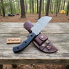 Custom Handmade - 12.Inches Beautiful Full Damascus Tracker knife by JW SteelCrafts