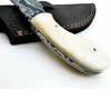 Custom Made Damascus Steel Hunting Knife / Skinning Knife Gut Hook DK-0101 by JW SteelCrafts