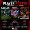 Custom Player Posters & Prints by Gameday Customs