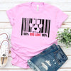 100% Dog Love Barcode With Paw Pet Lover Tee by Adorb Custom Tees