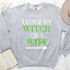 Witch of a Wife and Monster of a Husband Couples Sweatshirts by Adorb Custom Tees