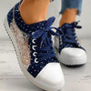Cute Blue Women Fashion Shoes Summer Casual Design Lace Breathable Platform Flat Woman Sneakers Walking Lace-up Comfortable Walking Footwear Fashion Sneakers by Stevvex