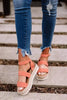 Cute Summer Women Golden Sandals Platform Heels Cross Strap Ankle Lace Beach Party Shoes Open Toe Ankle Platform Strap Casual Shoes Platform Wrap Rubber Sole Flat Sandal by Stevvex