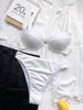 Cute Women Swimwear Pure Color Bikinis Swimsuit Women High Waist String Solid Color 2 Piece Bathing Suits Summer High Cut Push Up Bathing Suit High Waist Beach Wear Breathable Bikini by Stevvex