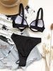 Cute Women Swimwear Pure Color Bikinis Swimsuit Women High Waist String Solid Color 2 Piece Bathing Suits Summer High Cut Push Up Bathing Suit High Waist Beach Wear Breathable Bikini by Stevvex