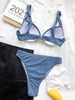 Cute Women Swimwear Pure Color Bikinis Swimsuit Women High Waist String Solid Color 2 Piece Bathing Suits Summer High Cut Push Up Bathing Suit High Waist Beach Wear Breathable Bikini by Stevvex