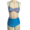 Cutest Retro Swimsuit Swimwear Vintage High Waist Swimsuit For Women Halter 2 Piece Bathing Suit Ruffle Bikini Set Tummy Control Vintage Pin Up High Waist Bikini Set For Women Swimming Bathing Suit S/M/L/XL by Stevvex