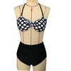Cutest Retro Swimsuit Swimwear Vintage High Waist Swimsuit For Women Halter 2 Piece Bathing Suit Ruffle Bikini Set Tummy Control Vintage Pin Up High Waist Bikini Set For Women Swimming Bathing Suit S/M/L/XL by Stevvex