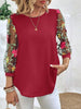 Women's Mesh Patchwork Three-Quarter Sleeve Top – Casual Chic by FitiqueFit